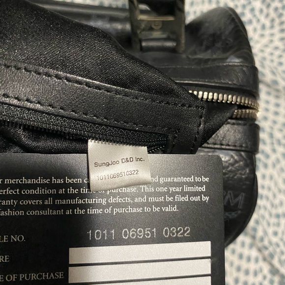 Authentic MCM Boston Bag with bag charm - Picture 15 of 16